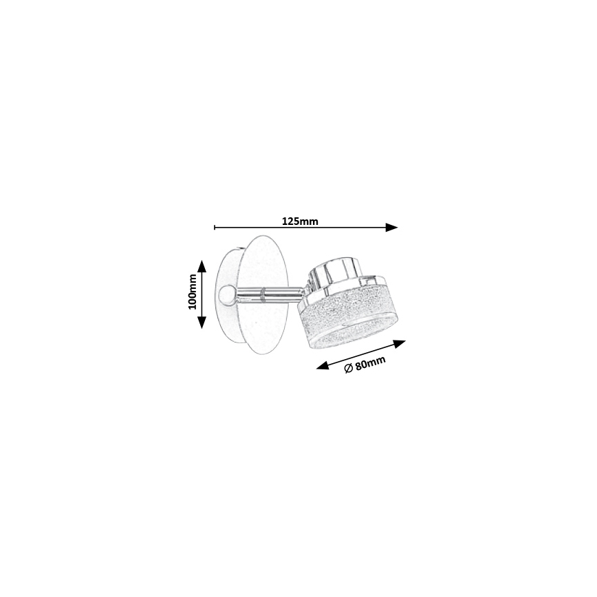 Rabalux - LED Fali spotlámpa LED/5W/230V