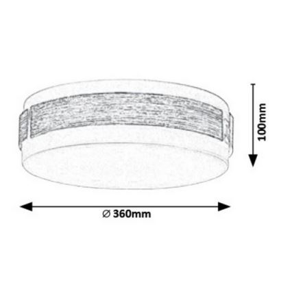 Rabalux - LED Szabályozható mennyezeti lámpa LED/18W/230V