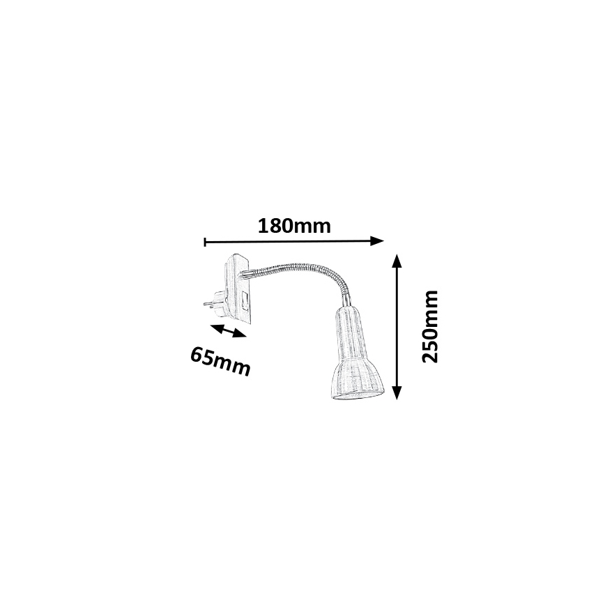 Rabalux - Konnektoros fali lámpa 1xE14/40W/230V