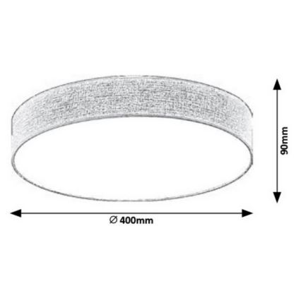 Rabalux - LED Mennyezeti lámpa LED/24W/230V átm. 40 cm