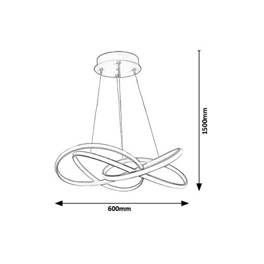 Rabalux - LED Csillár zsinóron LED/40W/230V