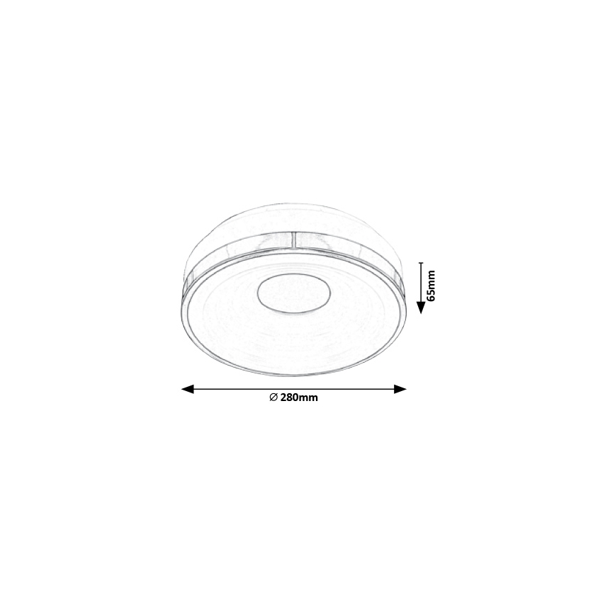 Rabalux - LED mennyezeti lámpa LED/18W/230V átm. 28 cm