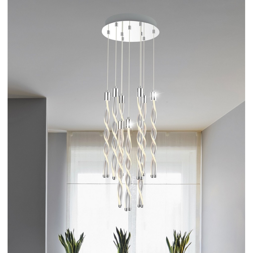 Rabalux 5766 - LED Csillár zsinóron RAINA 8xLED/7,5W/230V
