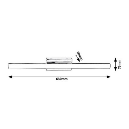Rabalux - LED Fürdőszobai fali lámpa LED/13W/230V IP44