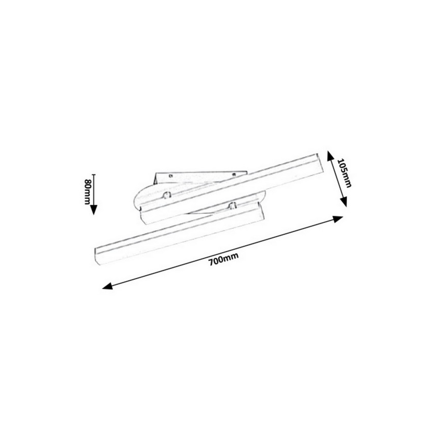 Rabalux - LED Fürdőszobai fali lámpa LED/18W/230V IP44
