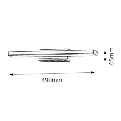 Rabalux - LED fali fürdőszobai világítótest LED/12W/230V IP44