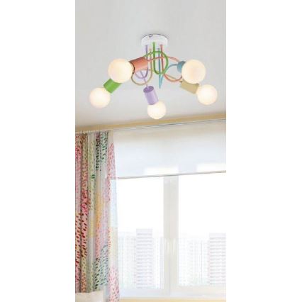 Rabalux 6340 - Csillár LINETT 5xE27/40W/230V