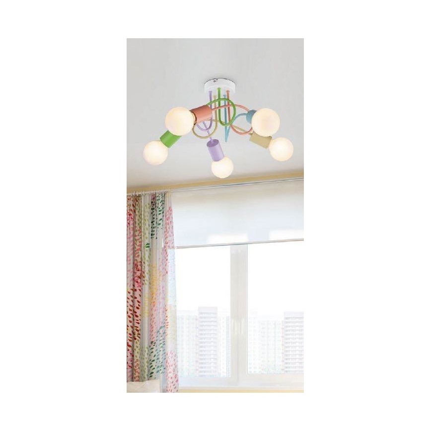 Rabalux 6340 - Csillár LINETT 5xE27/40W/230V