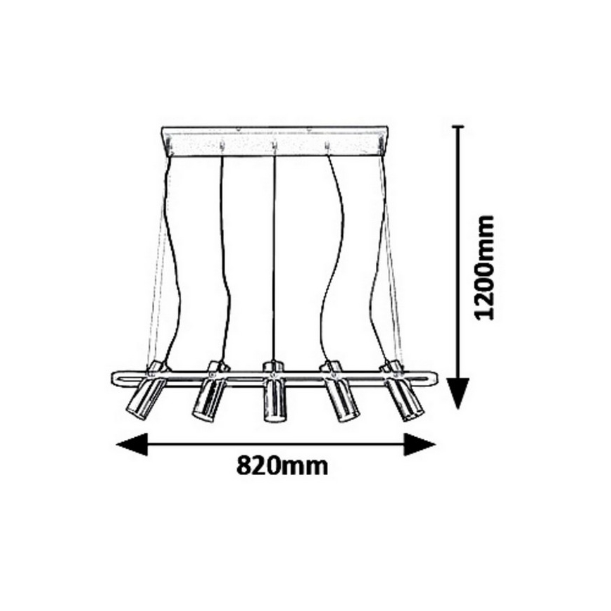 Rabalux 6430 - LED Csillár zsinóron RAVEN LED/25W/230V