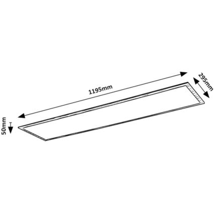 Rabalux - LED Felületre szerelhető panel LED/40W/230V 4000K