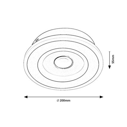 Rabalux - LED mennyezeti lámpatest LED/20W/230V 3000/4000/6000K átm. 20 cm