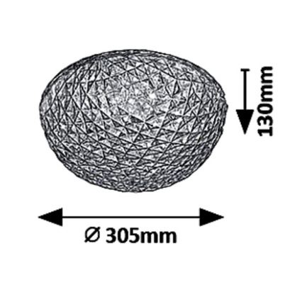 Rabalux - JILLIAN LED mennyezeti lámpa, 18W, 230V, átm. 30,5 cm