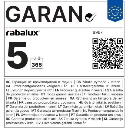 Rabalux - JILLIAN LED mennyezeti lámpa, 24 W, 230 V, Ø 41 cm