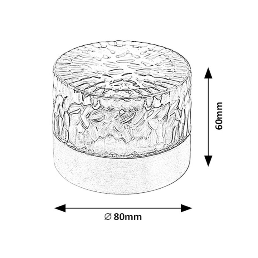 Rabalux - LED Napelemes lámpa LED/0,5W/1,2V IP44 600 mAh