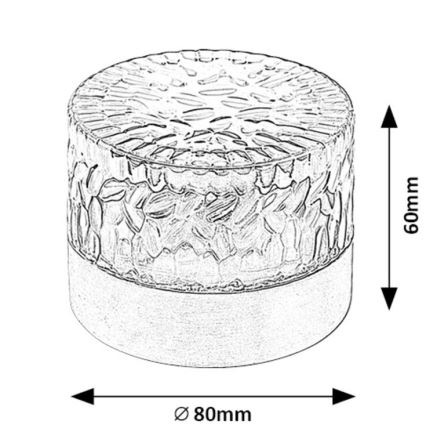 Rabalux - LED Napelemes lámpa LED/0,5W/1,2V IP44 600 mAh