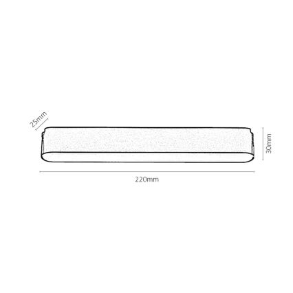 Rabalux - LED Mennyezeti lámpa 1 fázisú sínrendszerhez LED/12W/24V 3000K 22 cm fekete