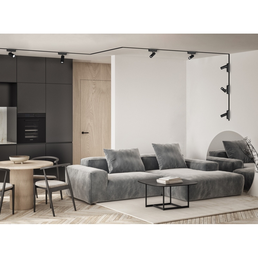 Rabalux - LED Spotlámpa 1 fázisú sínrendszerhez LED/6W/24V 3000K fekete