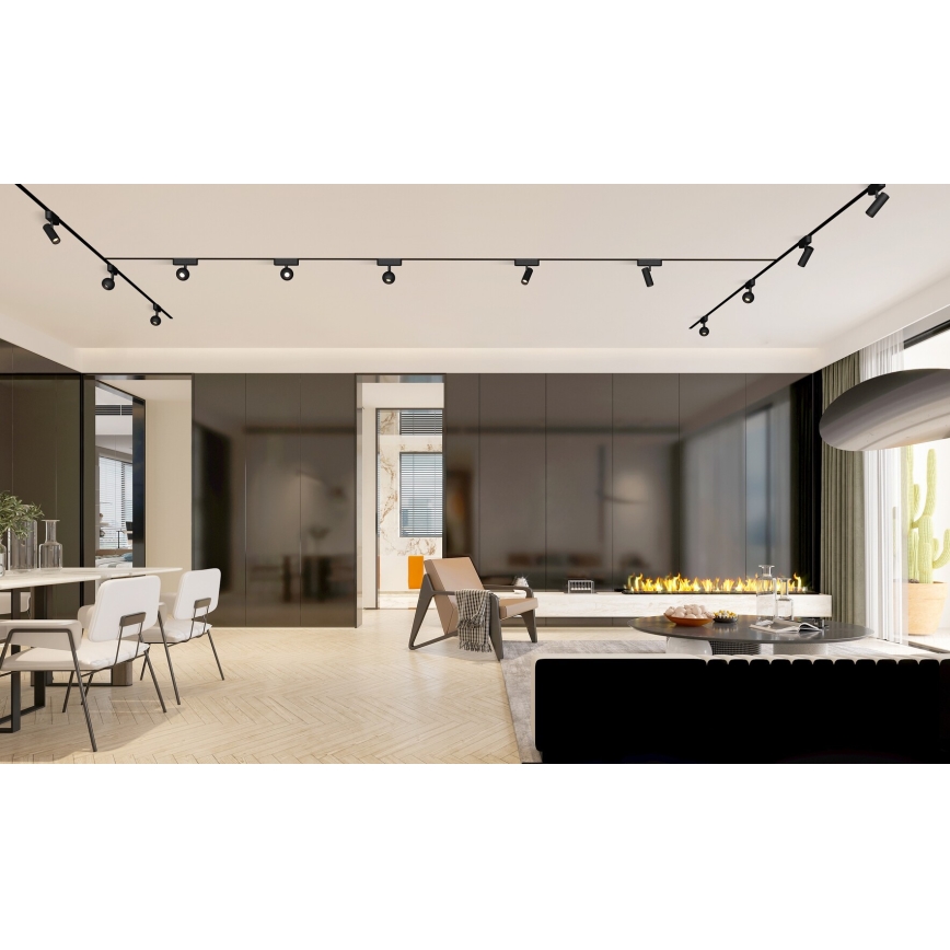 Rabalux - LED Spotlámpa 1 fázisú sínrendszerhez LED/10W/24V 3000K fekete