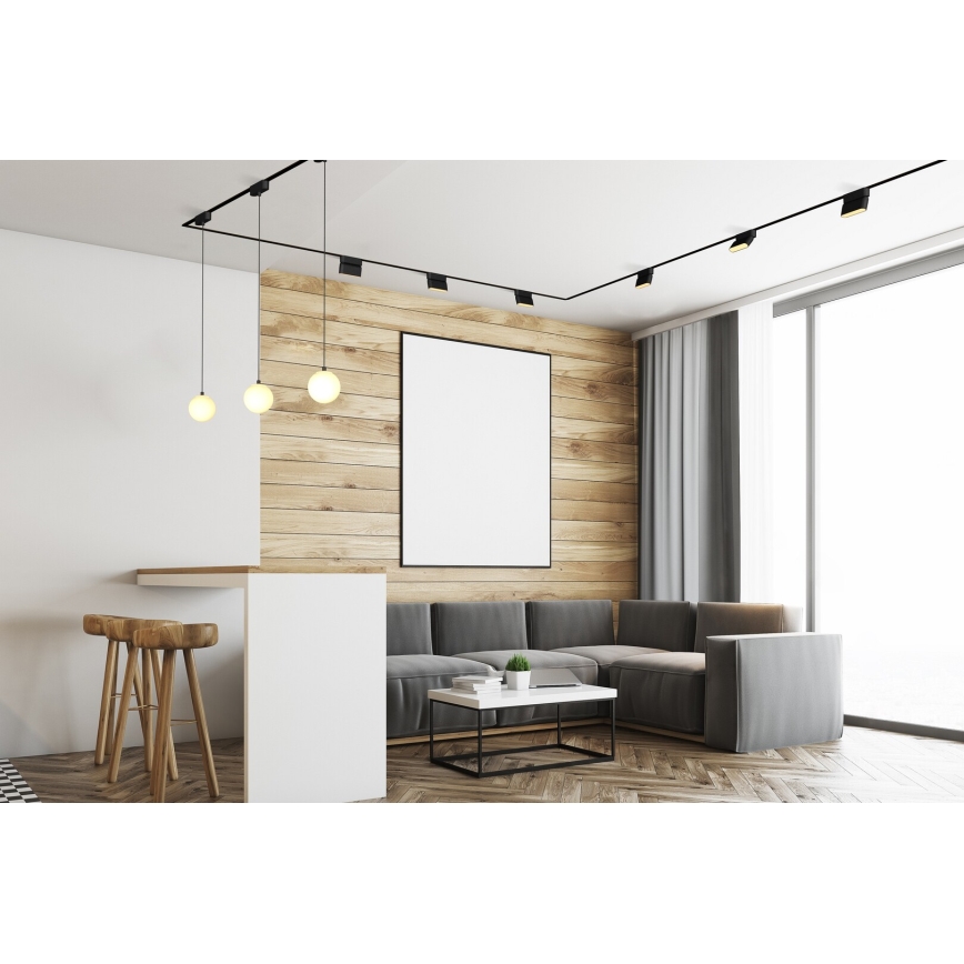 Rabalux - LED Mennyezeti lámpa 1 fázisú sínrendszerhez LED/12W/24V 3000K 22 cm fekete