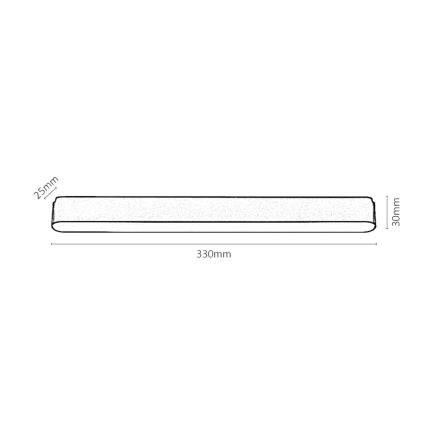 Rabalux - LED Mennyezeti lámpa 1 fázisú sínrendszerhez LED/16W/24V 4000K 33 cm fekete