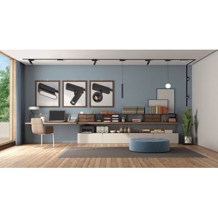 Rabalux - LED Mennyezeti lámpa 1 fázisú sínrendszerhez LED/6W/24V 4000K 11,5 cm fekete