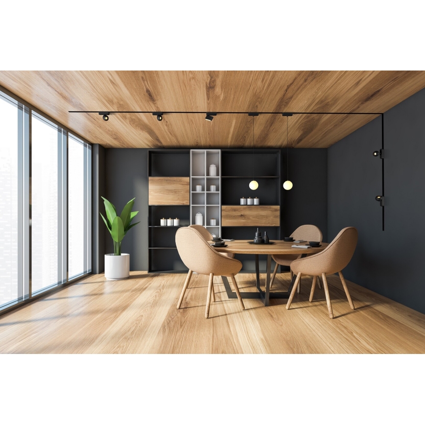 Rabalux - LED Mennyezeti lámpa 1 fázisú sínrendszerhez LED/16W/24V 4000K 33 cm fekete