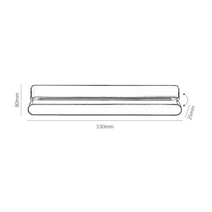 Rabalux - LED Mennyezeti lámpa 1 fázisú sínrendszerhez LED/16W/24V 4000K 33 cm fekete