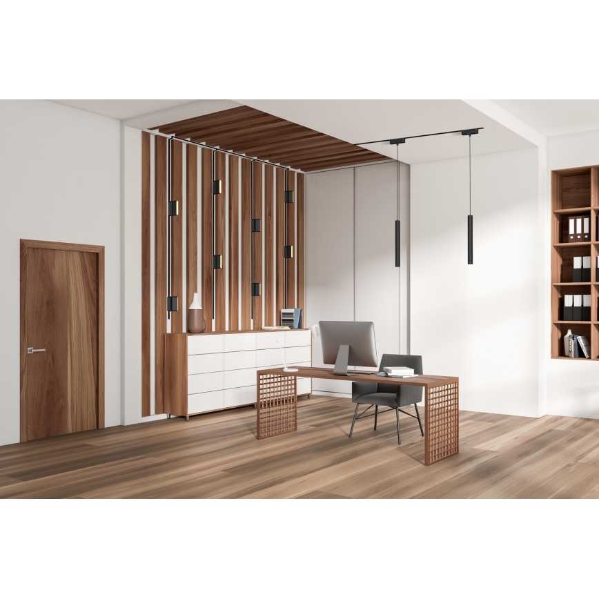 Rabalux - LED Csillár zsinóron 1-fázisú sínrendszerhez LED/5W/24V 4000K fekete