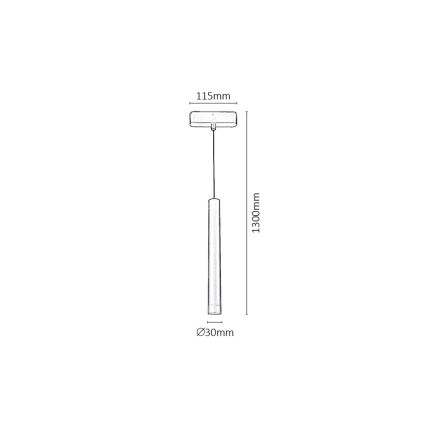 Rabalux - LED Csillár zsinóron 1-fázisú sínrendszerhez LED/5W/24V 4000K fekete