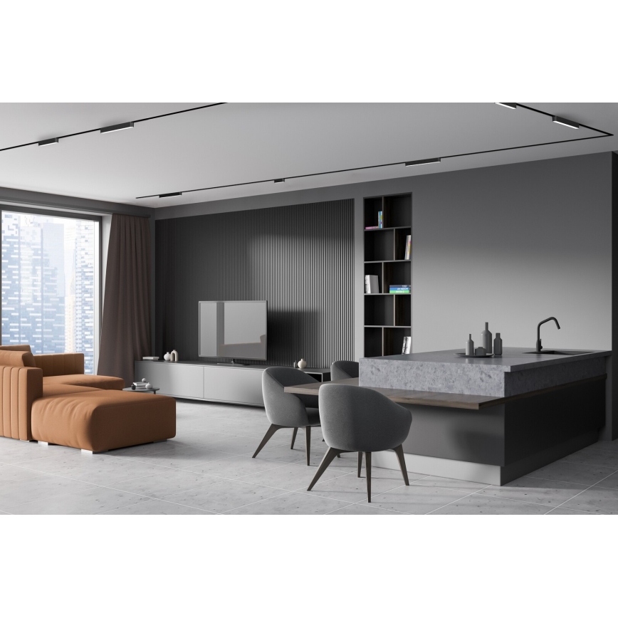 Rabalux - LED Dimmelhető mennyezeti lámpa 1 fázisú sínrendszerhez LED/16W/24V 2700-5500K Wi-Fi Tuya 33 cm fekete