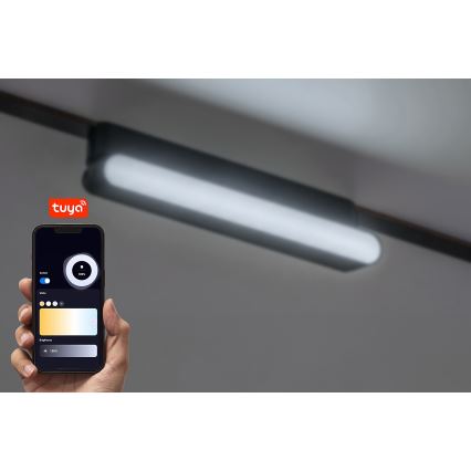 Rabalux - LED Dimmelhető mennyezeti lámpa 1 fázisú sínrendszerhez LED/7W/24V 2700-5500K Wi-Fi Tuya 22 cm fekete