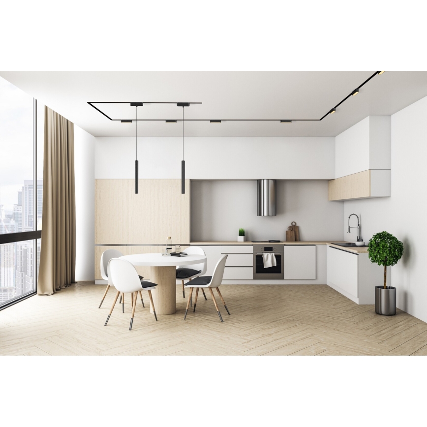 Rabalux - LED dimmelhető csillár zsinóron 1-fázisú sínrendszerhez LED/5W/24V 2700-5500K Wi-Fi Tuya fekete