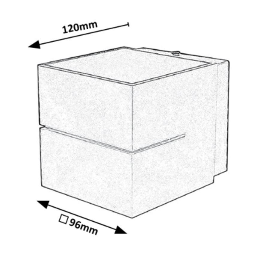 Rabalux - Fali lámpa 1xG9/10W/230V szürke