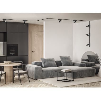 Rabalux - Sínrendszerhez 1 fázisú 1 m + 2x vég Csatlakozó fekete