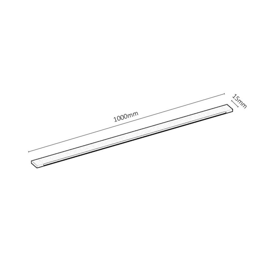 Rabalux - Sínrendszerhez 1 fázisú 1 m + 2x vég Csatlakozó fekete