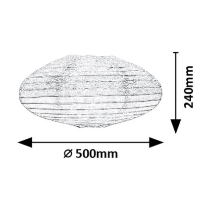 Rabalux - Lámpabúra csillárhoz max. 40W átm. 50 cm fehér