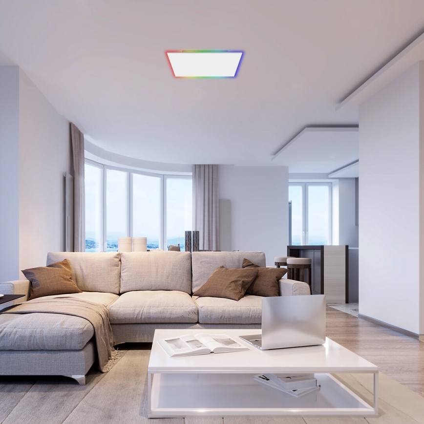 Rabalux - LED RGB dimmelhető mennyezeti lámpa LED/18W/230V 3000-6500K 30x30 cm + távirányító