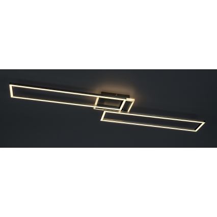 Rabalux - LED dimmelhető mennyezeti lámpa LED/40W/230V 2700-6500K Wi-Fi Tuya matt króm + távirányító 25x110 cm