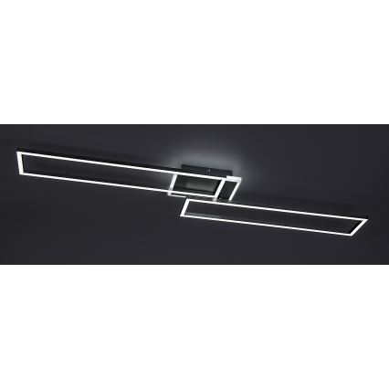 Rabalux - LED dimmelhető mennyezeti lámpa LED/40W/230V 2700-6500K Wi-Fi Tuya matt króm + távirányító 25x110 cm