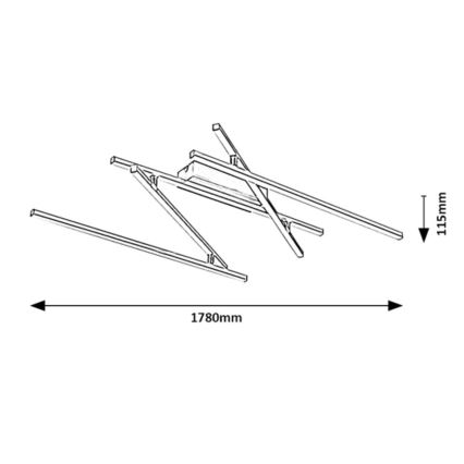 Rabalux - LED mennyezeti lámpatest LED/40W/230V 4000K hossz. 178 cm