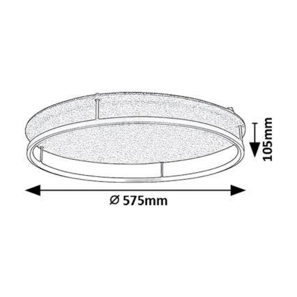 Rabalux - LED mennyezeti lámpa LED/40W/230V 3000/4000K Ø 57,5 cm