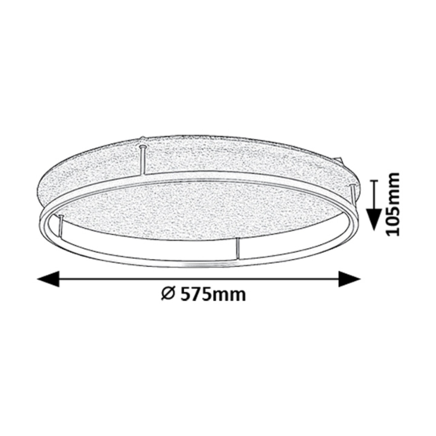 Rabalux - LED mennyezeti lámpa LED/40W/230V 3000/4000K Ø 57,5 cm