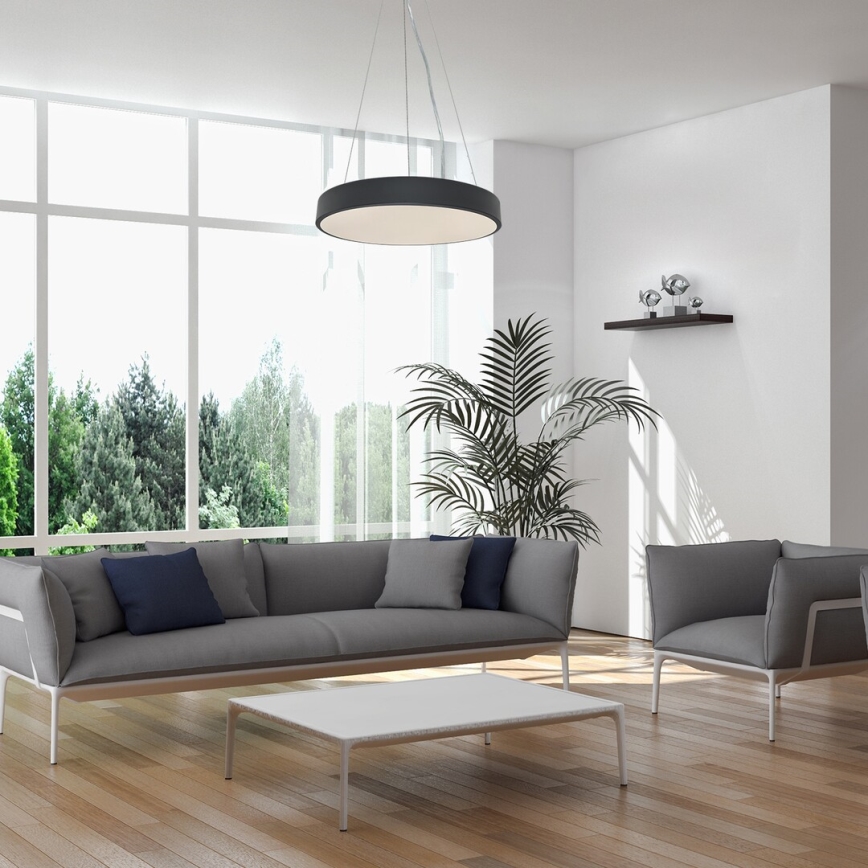 Rabalux - LED állítható fényerejű függeszték kábellel LED/60W/230V 3000-6000K fekete + távirányító