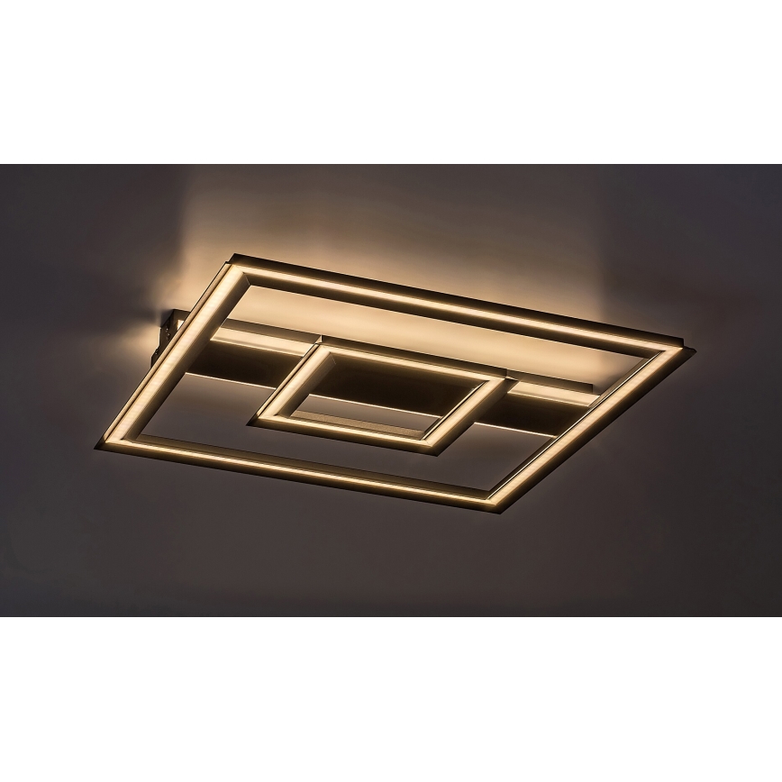 Rabalux - Mennyezeti LED lámpa 48W/230V 3000K fekete 48,5x48,5 cm