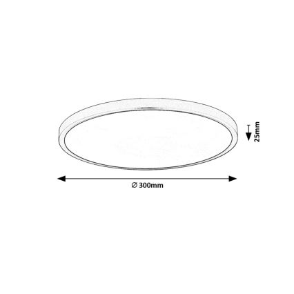 Rabalux - LED Mennyezeti lámpa LED/24W/230V 4000K átm. 30 cm fehér