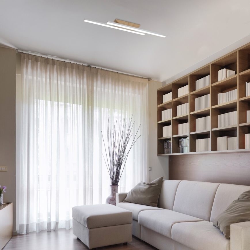 Rabalux - LED mennyezeti lámpa, 21 W, 230 V, 4000 K, bükk, 80 cm