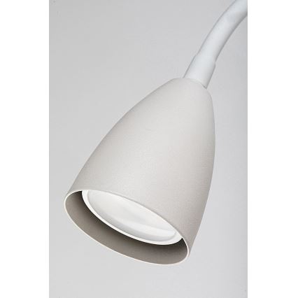 Rabalux - Fali lámpa polccal és USB port 1xGU10/25W/230V fehér