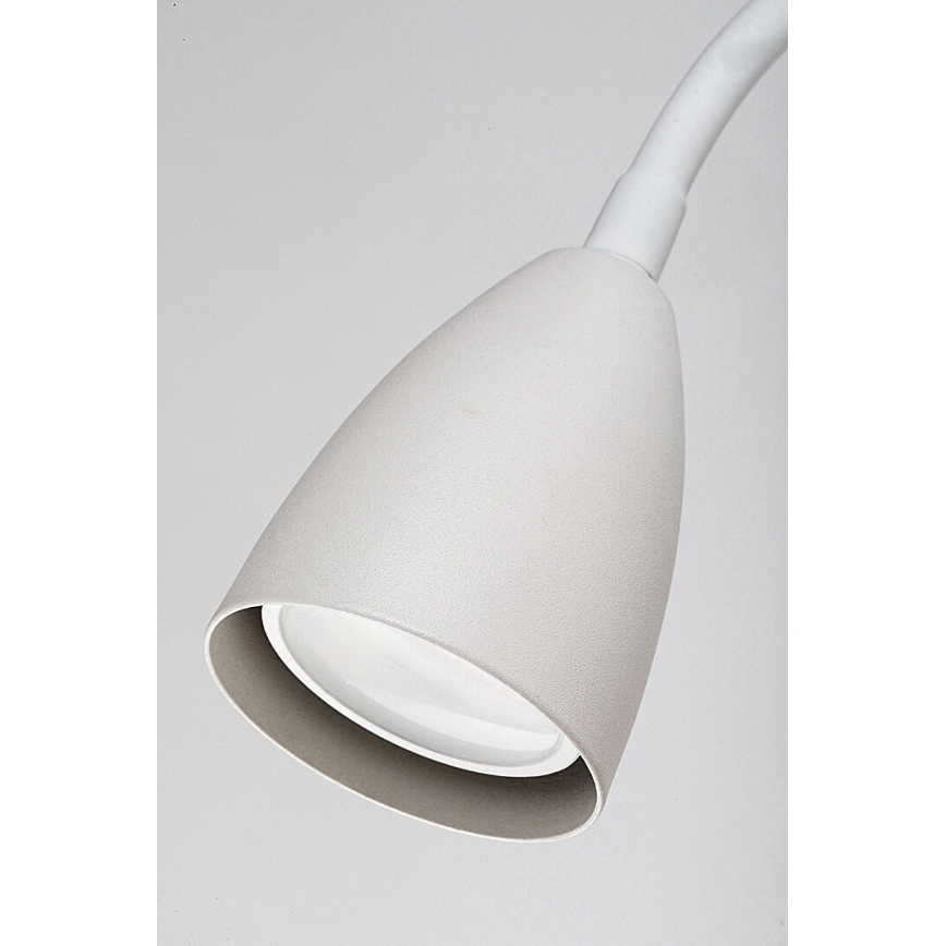 Rabalux - Fali lámpa polccal és USB port 1xGU10/25W/230V fehér