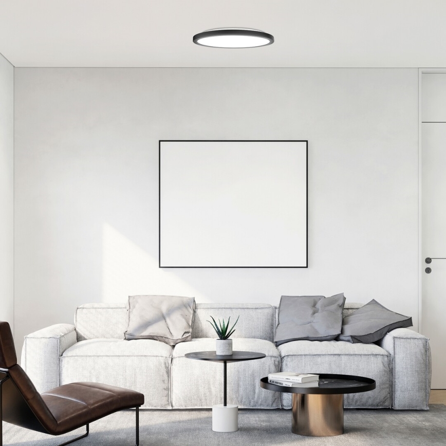 Rabalux - LED mennyezeti lámpa LED/24W/230V 3000/4000/6000K átmérő 29 cm fekete