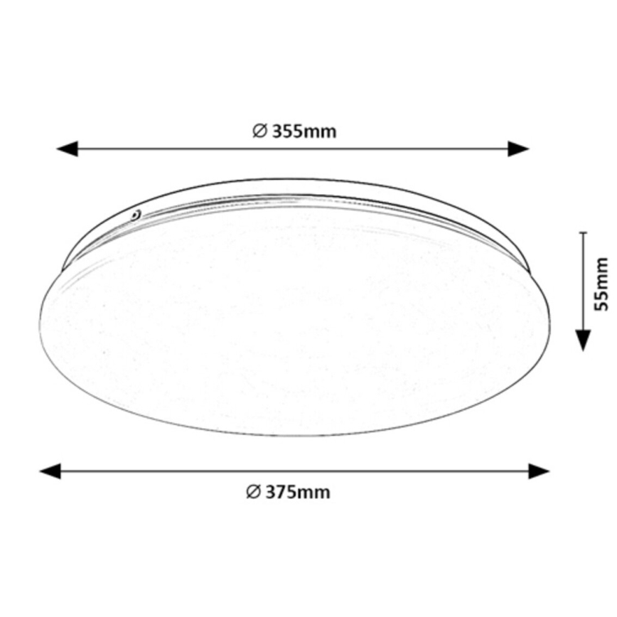 Rabalux - LED mennyezeti lámpa LED/24W/230V 4000K átm. 37,5 cm